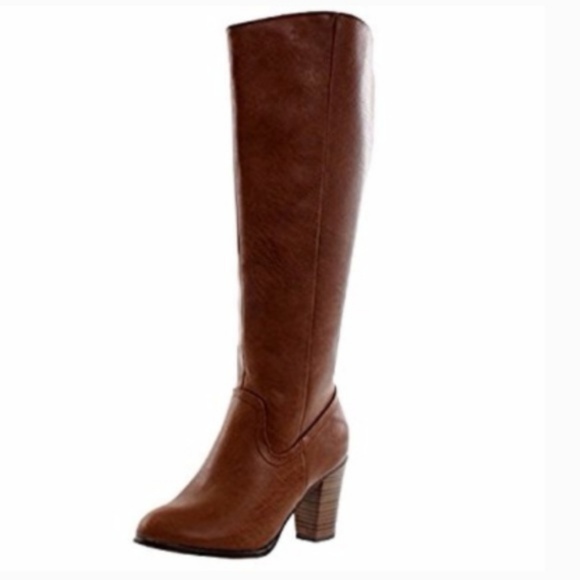 Shoes - LAST ONE! Knee High Camel Fall Style Heeled Boots